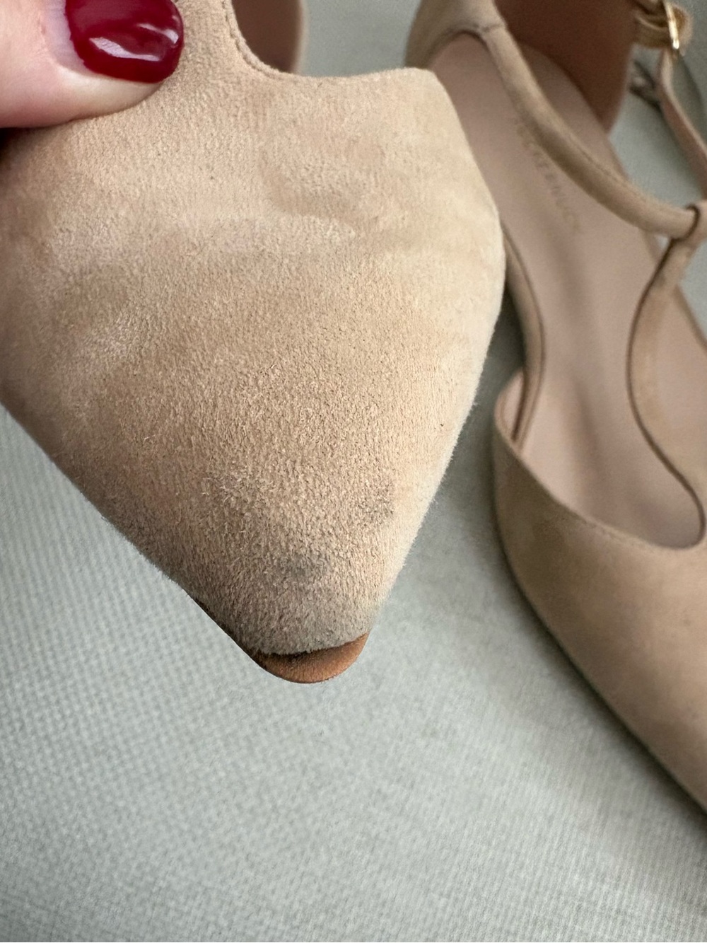 Tuckernuck Shoes Tan Grosgrain Collins Flats Women’s 7.5 Neutral Classic - Picture 10 of 11